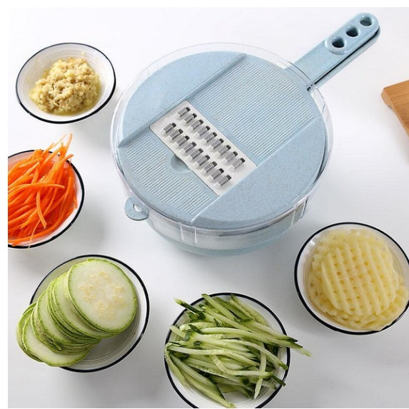 8-in-1 Mandoline Vegetable Slicer – Multi-Function Cutter, Peeler & Grater