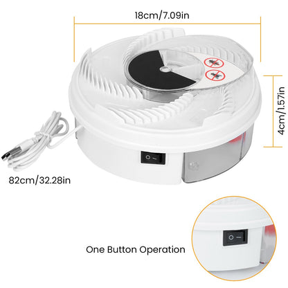 USB Електрически уловител на мухи – Автоматичен въртящ се капан и отблъскващ вредители за дома и кухнята