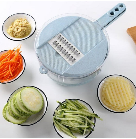 8-in-1 Mandoline Vegetable Slicer – Multi-Function Cutter, Peeler & Grater
