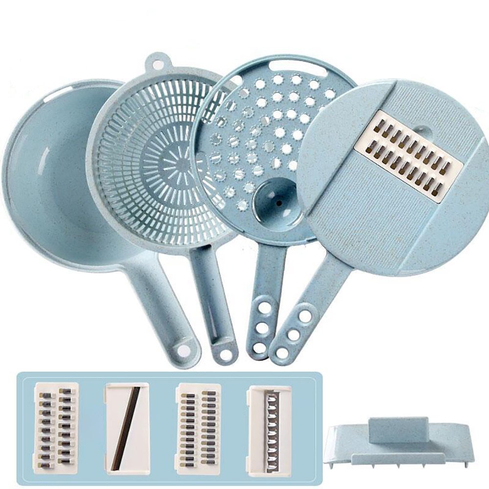 8-in-1 Mandoline Vegetable Slicer – Multi-Function Cutter, Peeler & Grater