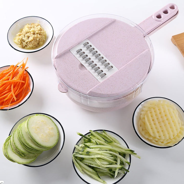 8-in-1 Mandoline Vegetable Slicer – Multi-Function Cutter, Peeler & Grater