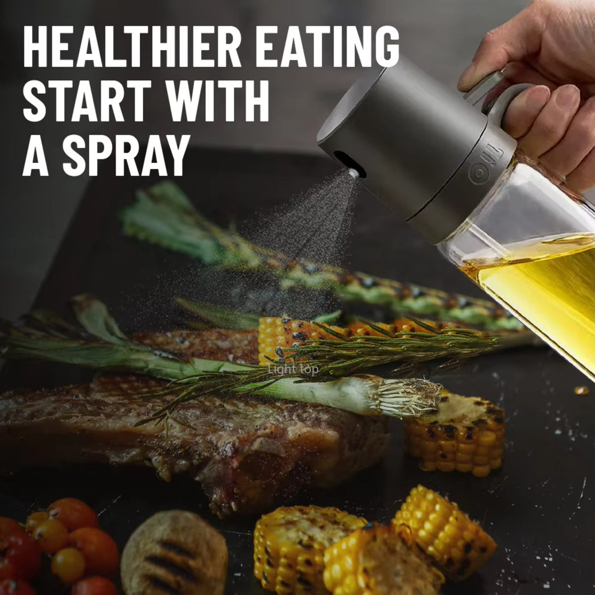 Glass Oil Sprayer Bottle – Refillable Olive Oil Mister for Cooking, BBQ & Salad