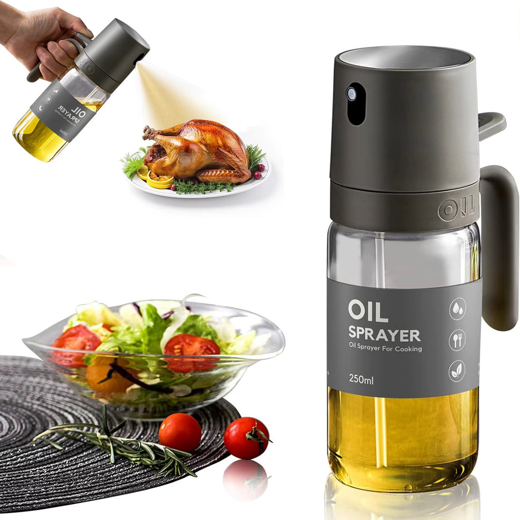 Glass Oil Sprayer Bottle – Refillable Olive Oil Mister for Cooking, BBQ & Salad