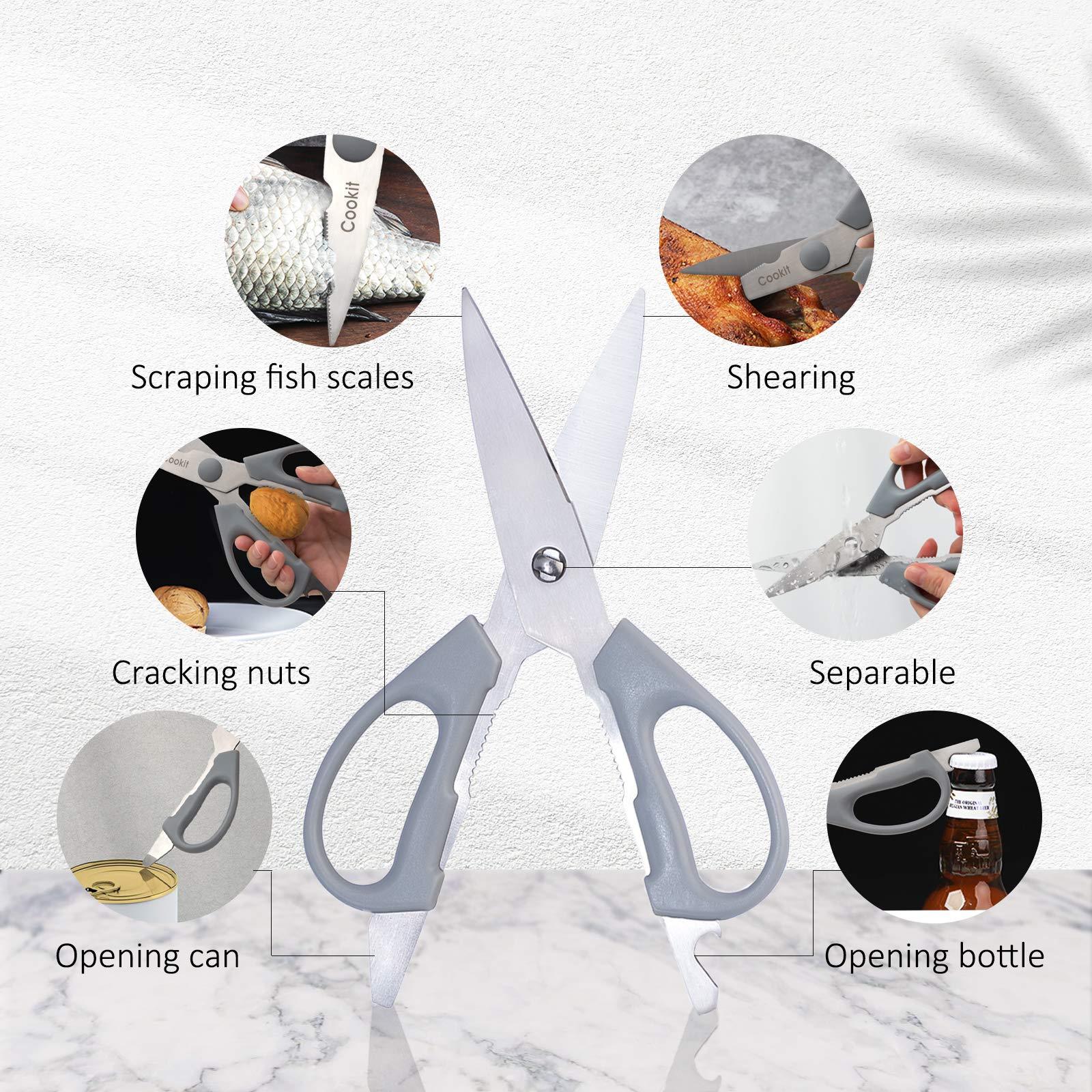 Kitchen Knife Set – 15-Piece German Stainless Steel Knives with Block, Chef Knife, Scissors & Sharpener